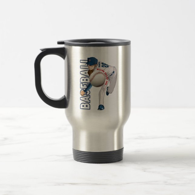 Baseball Hero with Million Dollar Arm | Travel Mug (Left)