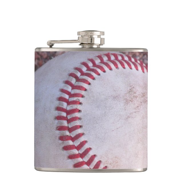 Baseball Hip Flask (Front)