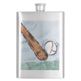 BASEBALL HIP FLASK