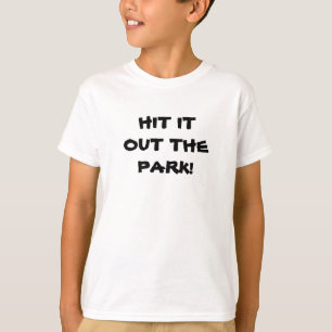 BASEBALL HIT IT OUT THE PARK! kids tee