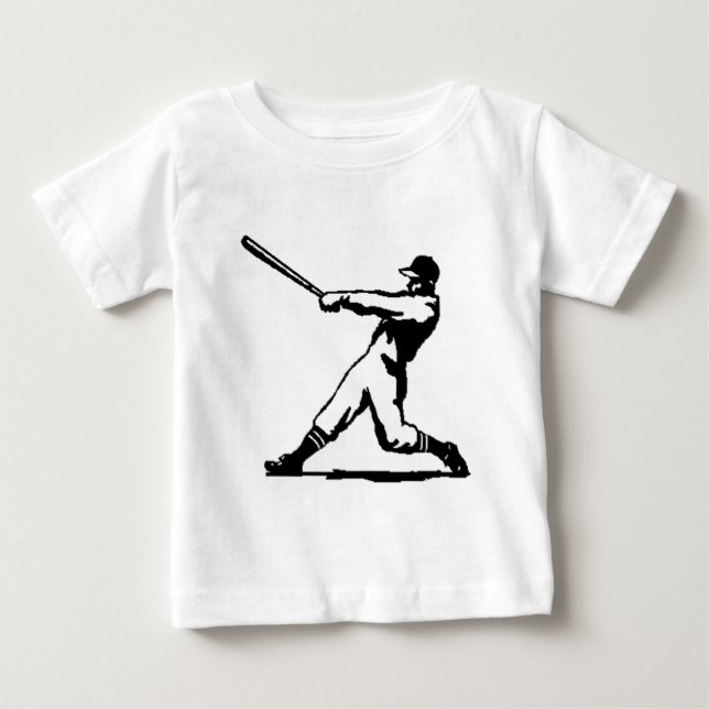 Baseball hitting baby T-Shirt (Front)