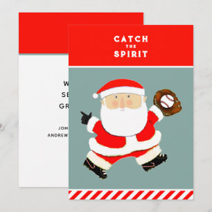 Baseball Holiday Christmas Cards