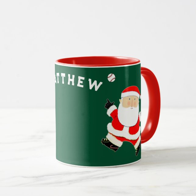Baseball Holiday Collectable Mug (Front Right)