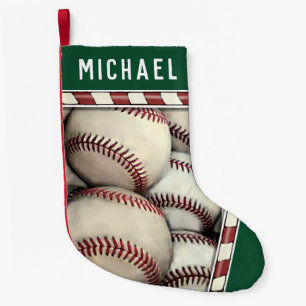 Baseball Holiday Gift Small Christmas Stocking