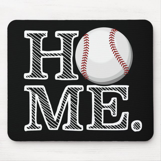 Baseball Home Mouse Mat (Front)