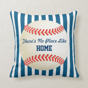 Baseball Home Run No Place Like Home Quote Cushion