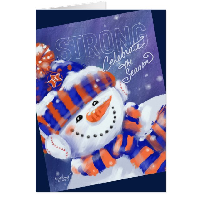 Baseball Houston 2017 Champs Christmas Card Series (Front)