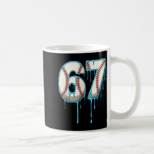 Baseball Ice Cream Drip 67 Six Seven Meme Number 6 Coffee Mug