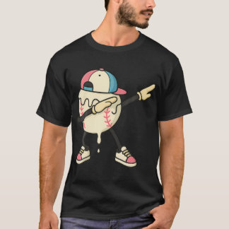 Baseball Ice Cream Drip Dabbing Baseball T-Shirt