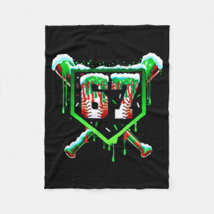 Baseball Ice Cream Drip Number 67 Six Seven Meme C Fleece Blanket