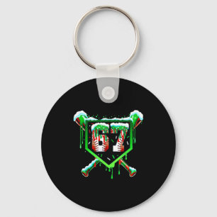 Baseball Ice Cream Drip Number 67 Six Seven Meme C Key Ring