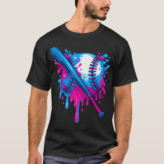 Baseball Ice Cream Drip Respect The Drip T-Shirt