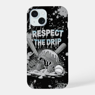 Baseball Ice Cream Drip With Sprinkles Home Plate iPhone 15 Case