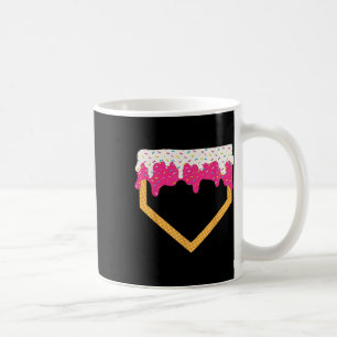 Baseball Ice Cream Dripping Baseball Home Plate Dr Coffee Mug