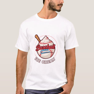 baseball ice cream sports lovers ice cream T-Shirt