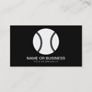 baseball icon business card