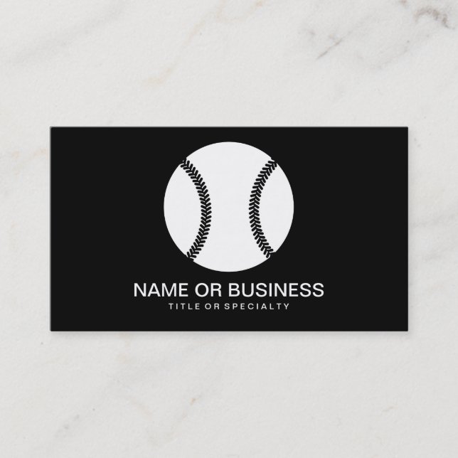 baseball icon business card (Front)