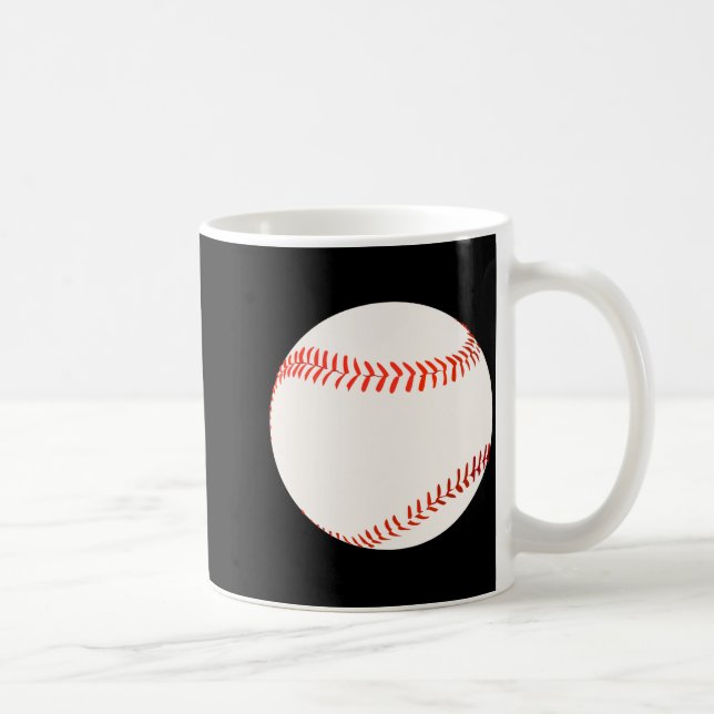 Baseball Illustration Coffee Mug (Right)