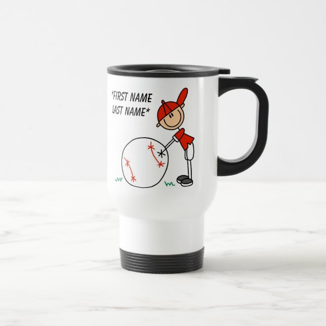 Baseball I'm 8 Customisable Mug (Right)