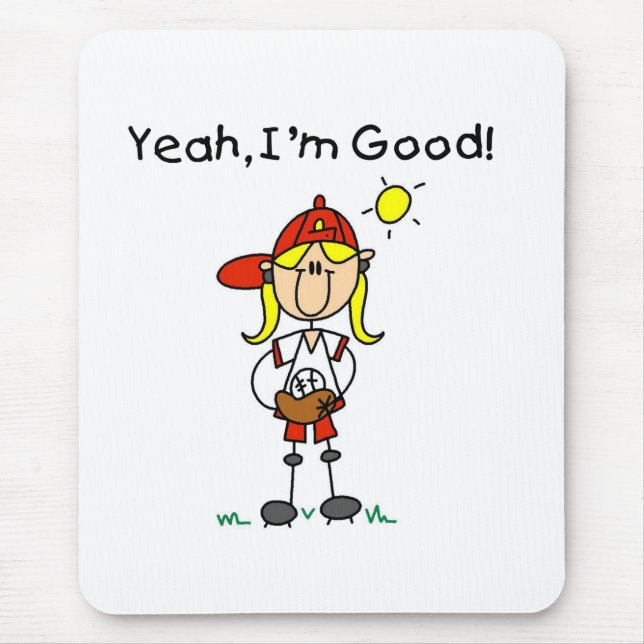 Baseball I'm Good Mouse Mat (Front)