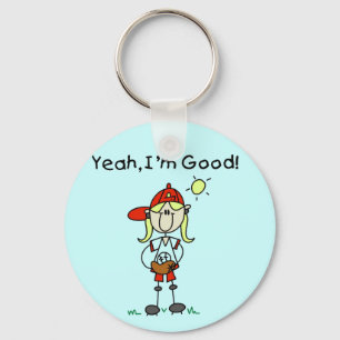 Baseball I'm Good Tshirts and Gifts Key Ring