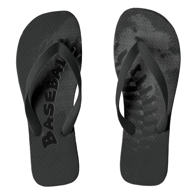 Baseball Impression Flip Flops (Footbed)