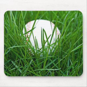 Baseball in Grass Mouse Mat