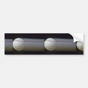 Baseball in motion bumper sticker