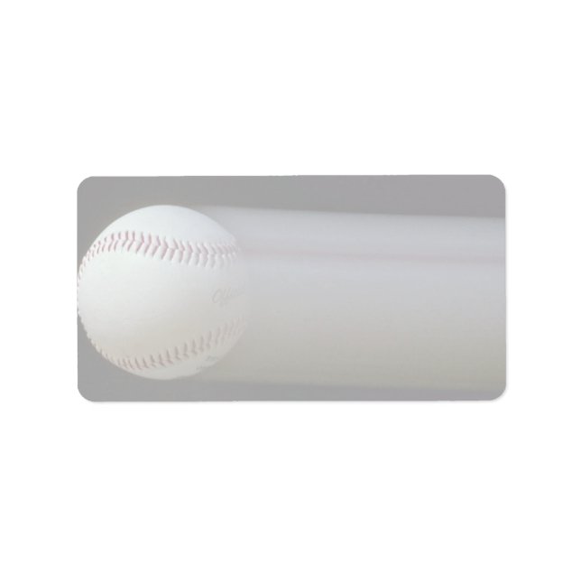 Baseball in motion label (Front)