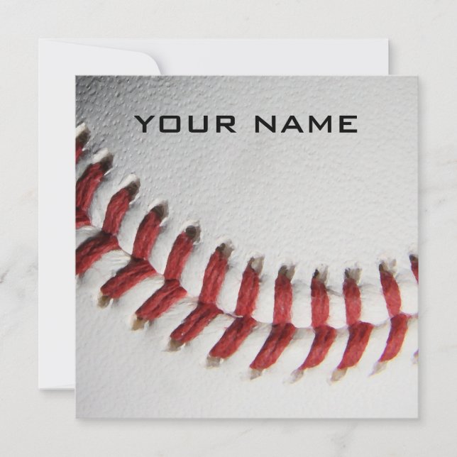 Baseball Inspirational Add Your Name Card (Front)
