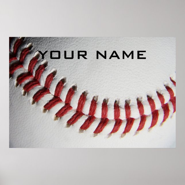 Baseball Inspirational Add Your Name Poster (Front)