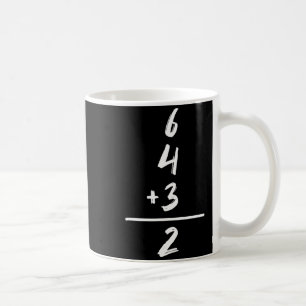 Baseball Inspired Math 6 4 3 2 Double Play Softbal Coffee Mug