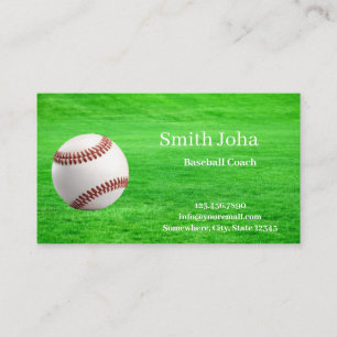 Baseball Instructor Professional Business Card