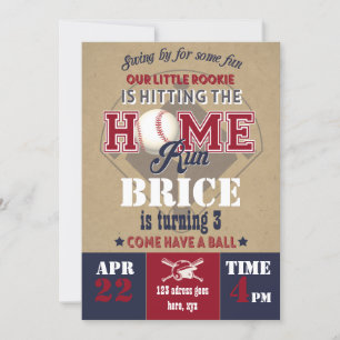 Baseball Invitation