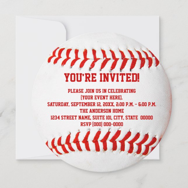 Baseball Invitations (Front)