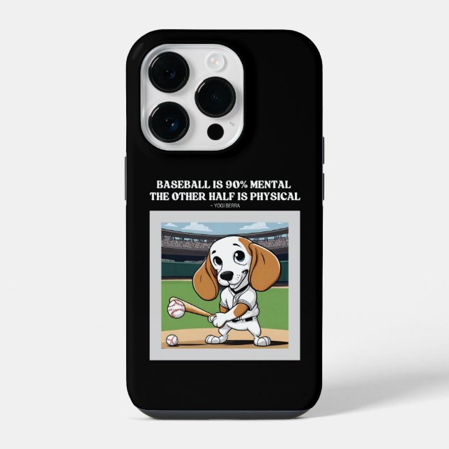 Baseball Is 90% Mental iPhone Case (Back)