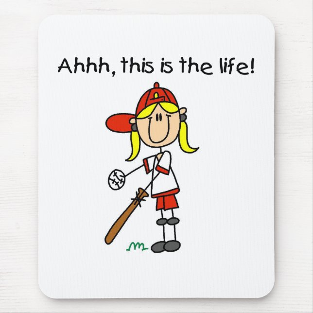 Baseball is Life Mouse Mat (Front)