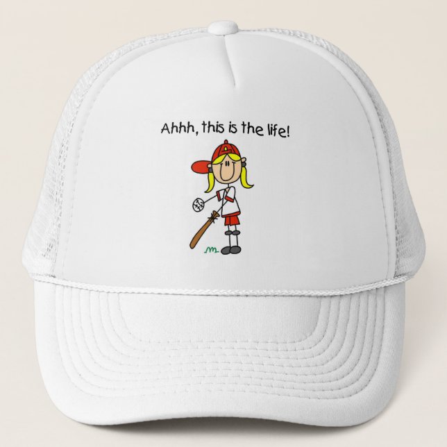 Baseball is Life Trucker Hat (Front)