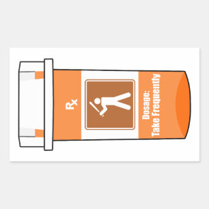 Baseball Is My Drug Rectangular Sticker