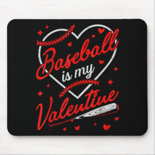 Baseball Is My Valentine Coach Player Lovers Cool  Mouse Mat