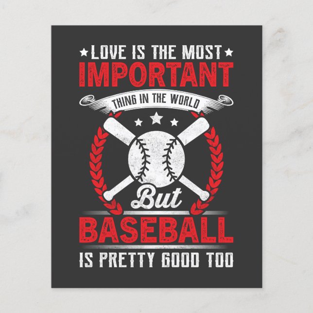  Baseball Is Pretty Good Flyer (Front)