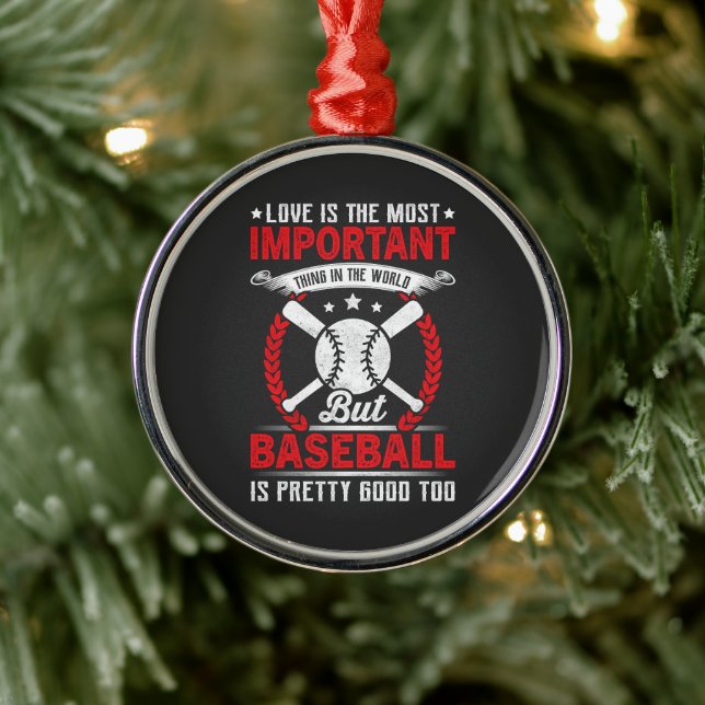  Baseball Is Pretty Good Metal Tree Decoration (Tree)