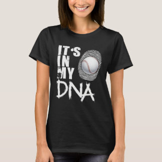 Baseball It's In My DNA Baseball Dad T-Shirt