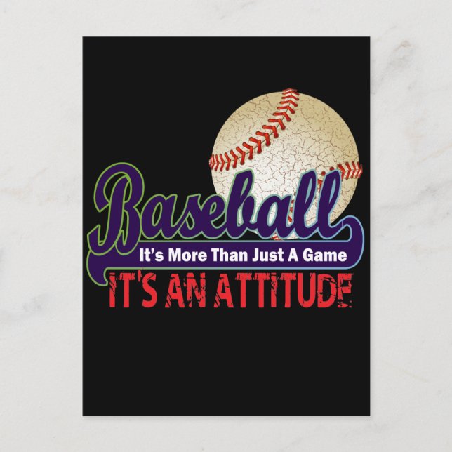 BASEBALL - IT'S MORE THAN JUST A GAME POSTCARD (Front)