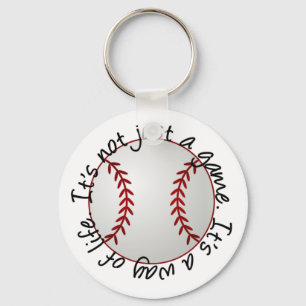 Baseball-its not just a game key ring