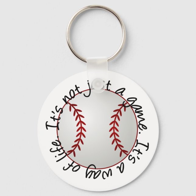Baseball-its not just a game key ring (Front)