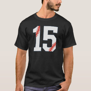 Baseball Jersey Number 15 T-Shirt