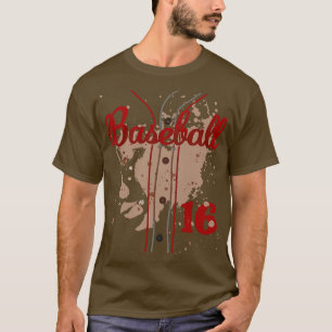 Baseball Jersey Number 16 Kids Baseball Uniform Di T-Shirt