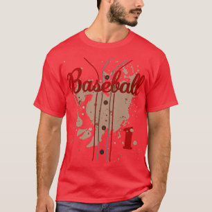 Baseball Jersey Number 1 Baseball Uniform Dirty Fu T-Shirt