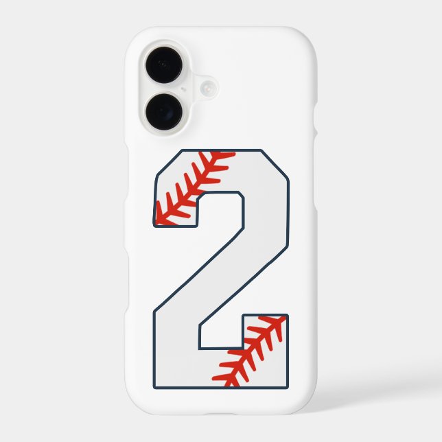 Baseball Jersey Number 2 (Back)